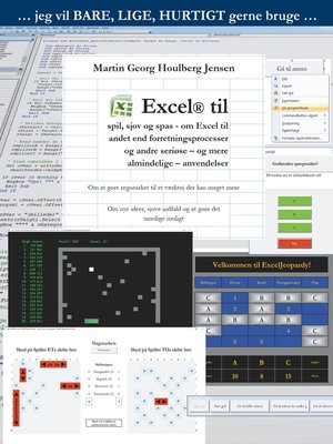 cover image of Excel til spil, sjov og spas